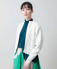 G9943*ヒロココシノ☆デザイン☆ニット☆カーディガン☆白ホワイト☆9. HIROKO KOSHINO / ヒロココシノ （レディース） カーディガン