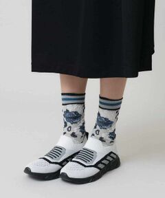 HIROKO KOSHINO / ヒロココシノ その他小物 | ROSEジャカードソックス/日本製/洗濯機で洗える