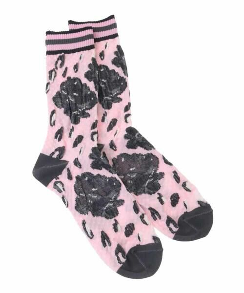 HIROKO KOSHINO / ヒロココシノ その他小物 | ROSEジャカードソックス/日本製/洗濯機で洗える | 詳細2