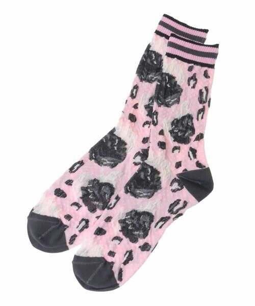 HIROKO KOSHINO / ヒロココシノ その他小物 | ROSEジャカードソックス/日本製/洗濯機で洗える | 詳細3