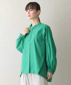 HIROKO KOSHINO / ヒロココシノ シャツ・ブラウス | カーブスリットデザインシャツ/日本製