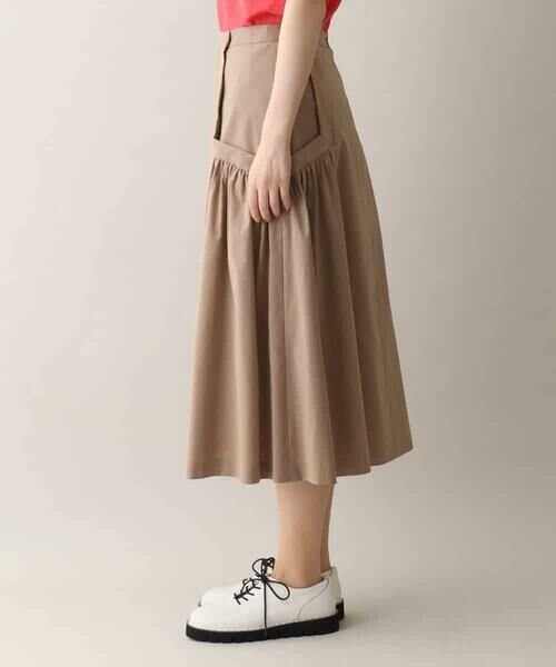HIROKO KOSHINO / ヒロココシノ ロング・マキシ丈スカート | 切り替えギャザーデザインスカート /日本製 | 詳細1