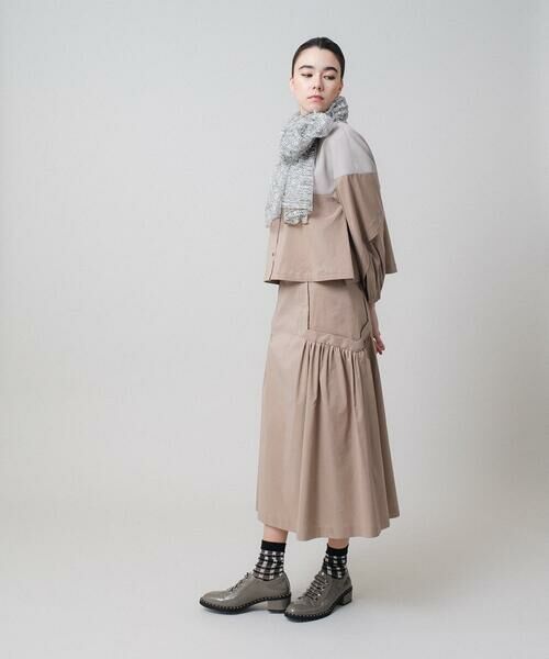 HIROKO KOSHINO / ヒロココシノ ロング・マキシ丈スカート | 切り替えギャザーデザインスカート /日本製 | 詳細8