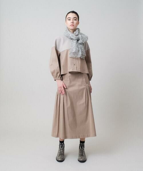 HIROKO KOSHINO / ヒロココシノ ロング・マキシ丈スカート | 切り替えギャザーデザインスカート /日本製 | 詳細9