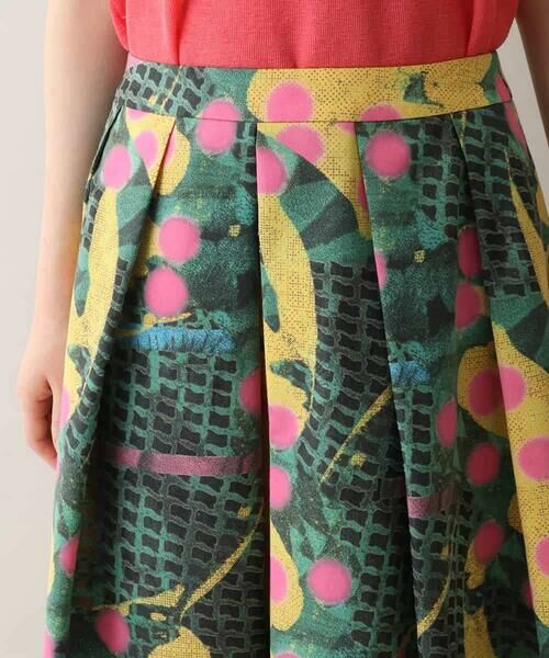 HIROKO KOSHINO / ヒロココシノ ロング・マキシ丈スカート | アートプリントフレアスカート /日本製/洗える | 詳細3