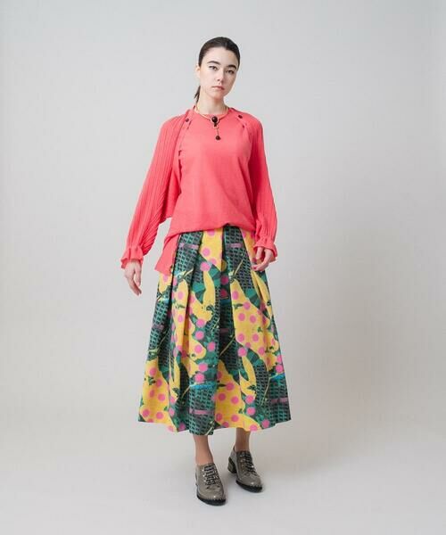 HIROKO KOSHINO / ヒロココシノ ロング・マキシ丈スカート | アートプリントフレアスカート /日本製/洗える | 詳細9
