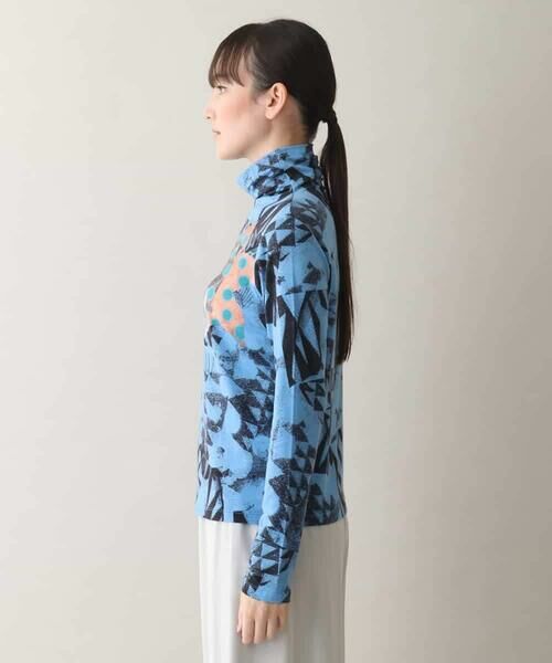 HIROKO KOSHINO / ヒロココシノ カットソー | アートモチーフハイネックプルオーバー /日本製/洗える | 詳細1