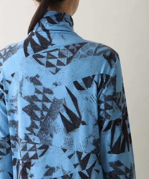 HIROKO KOSHINO / ヒロココシノ カットソー | アートモチーフハイネックプルオーバー /日本製/洗える | 詳細4