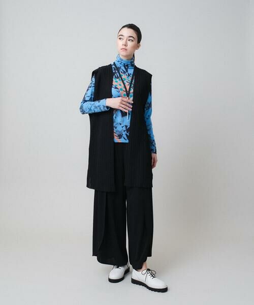 HIROKO KOSHINO / ヒロココシノ カットソー | アートモチーフハイネックプルオーバー /日本製/洗える | 詳細8