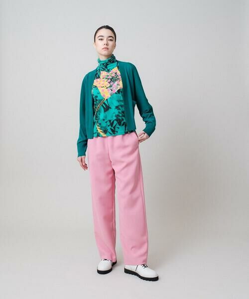 HIROKO KOSHINO / ヒロココシノ その他パンツ | セミワイドカラーパンツ /日本製/洗える | 詳細10