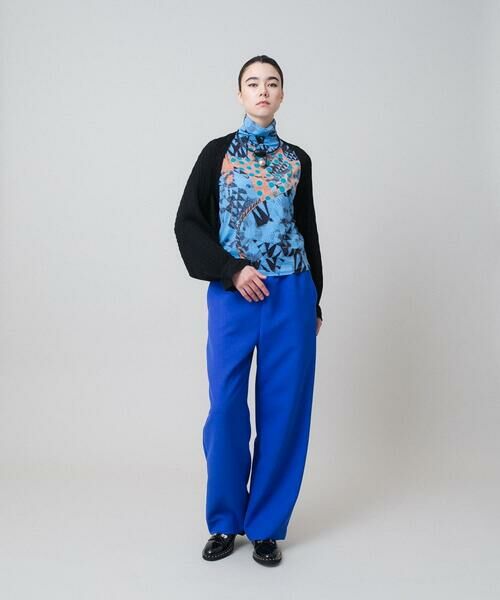 HIROKO KOSHINO / ヒロココシノ その他パンツ | セミワイドカラーパンツ /日本製/洗える | 詳細9