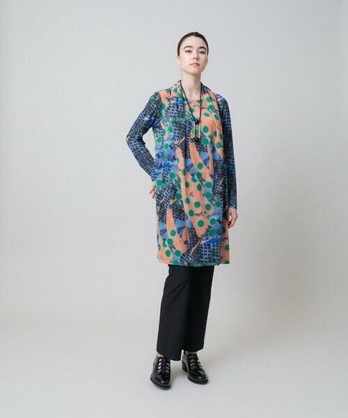HIROKO KOSHINO / ヒロココシノ チュニック | アートモチーフ立体タックチュニック /日本製/洗える | 詳細10
