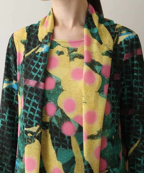 HIROKO KOSHINO / ヒロココシノ チュニック | アートモチーフ立体タックチュニック /日本製/洗える | 詳細3