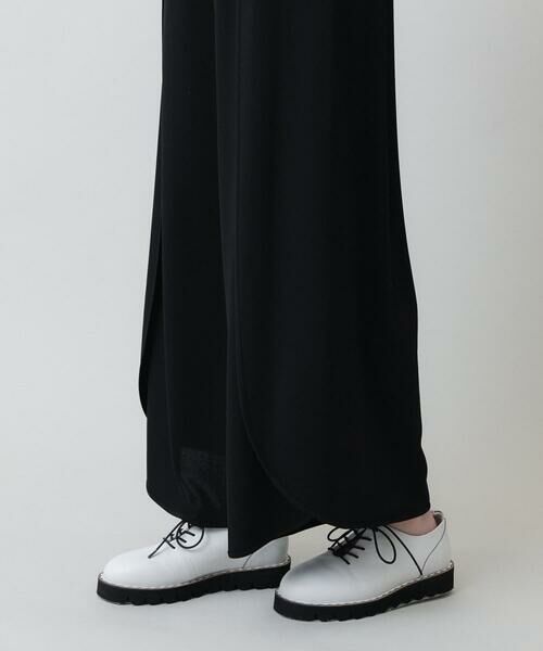 HIROKO KOSHINO / ヒロココシノ その他パンツ | オーバーラップデザインロングパンツ /日本製/洗える | 詳細5
