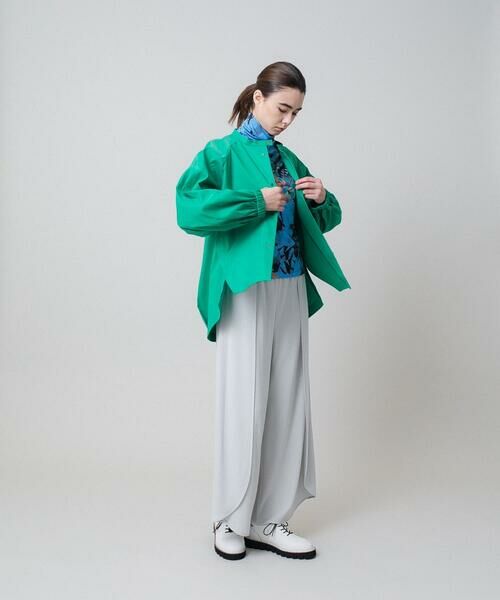 HIROKO KOSHINO / ヒロココシノ その他パンツ | オーバーラップデザインロングパンツ /日本製/洗える | 詳細9