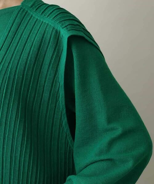 HIROKO KOSHINO / ヒロココシノ ベスト | ニットプリーツロングジレ | 詳細1