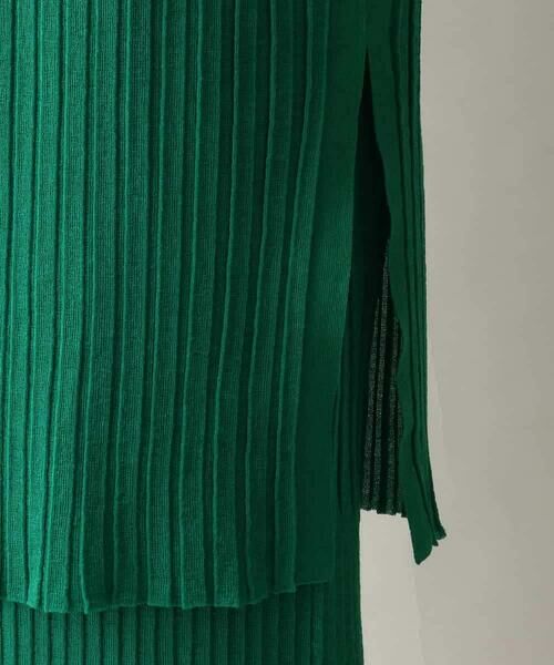 HIROKO KOSHINO / ヒロココシノ ベスト | ニットプリーツロングジレ | 詳細2
