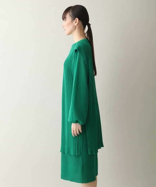 HIROKO KOSHINO / ヒロココシノ ベスト | ニットプリーツロングジレ | 詳細7