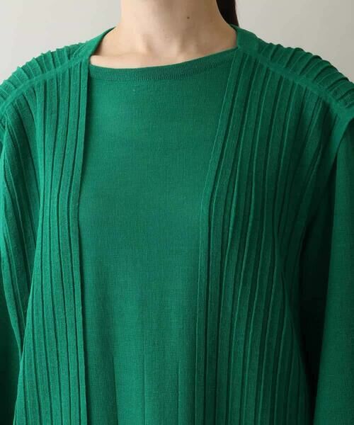 HIROKO KOSHINO / ヒロココシノ ベスト | ニットプリーツロングジレ | 詳細9