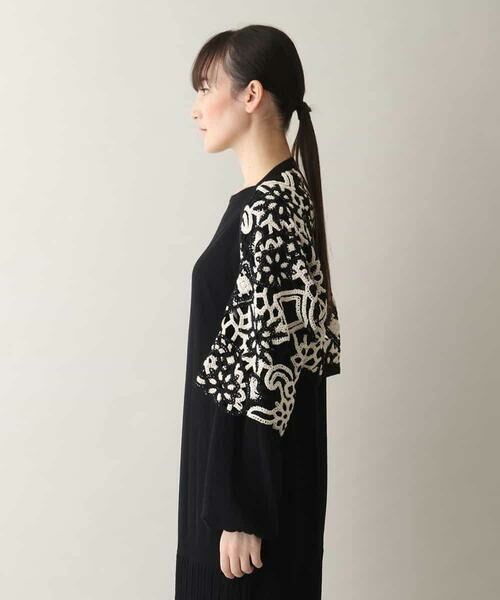 HIROKO KOSHINO / ヒロココシノ ベスト | バルキーレースボレロ /日本製 | 詳細1