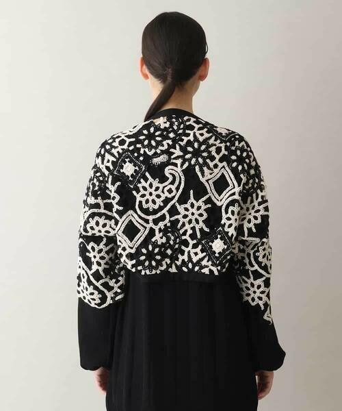 HIROKO KOSHINO / ヒロココシノ ベスト | バルキーレースボレロ /日本製 | 詳細2