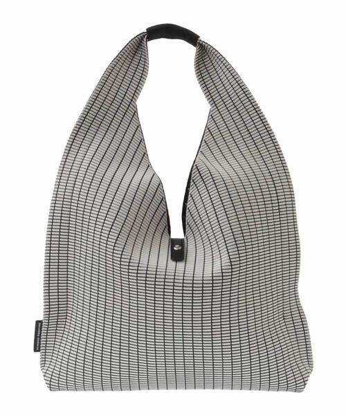 HIROKO KOSHINO / ヒロココシノ トートバッグ | 【ポーチ付き】チェックジャカードニットバッグ | 詳細2