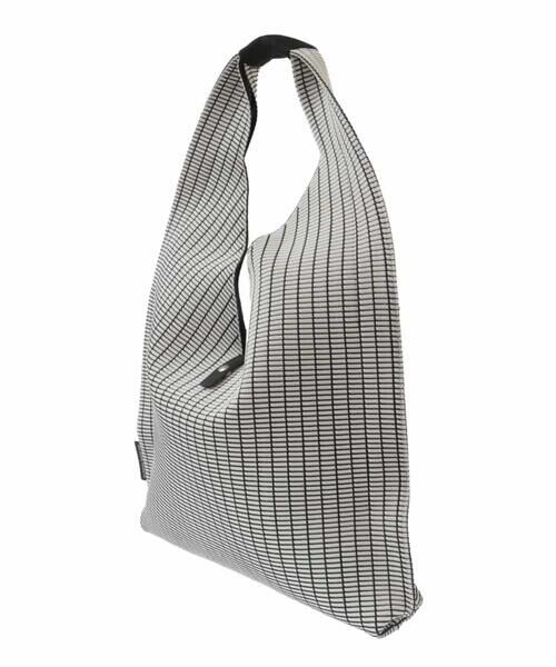 HIROKO KOSHINO / ヒロココシノ トートバッグ | 【ポーチ付き】チェックジャカードニットバッグ | 詳細3