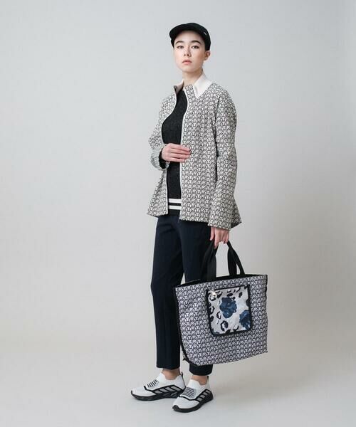 HIROKO KOSHINO / ヒロココシノ その他アウター | TRロゴ風通ジャカードブルゾン /洗える | 詳細12