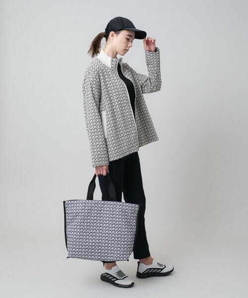 HIROKO KOSHINO / ヒロココシノ その他アウター | TRロゴ風通ジャカードブルゾン /洗える | 詳細13