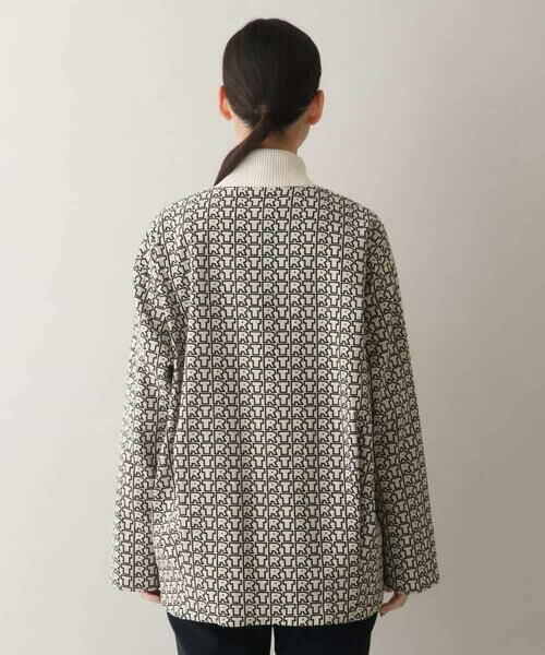 HIROKO KOSHINO / ヒロココシノ その他アウター | TRロゴ風通ジャカードブルゾン /洗える | 詳細3