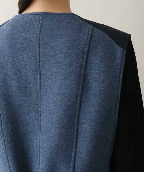 HIROKO KOSHINO / ヒロココシノ ベスト | デニム風ダンボールニットベスト/洗える | 詳細4