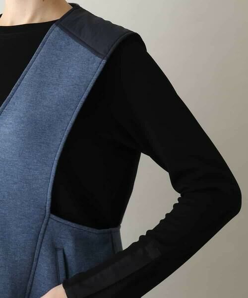 HIROKO KOSHINO / ヒロココシノ ベスト | デニム風ダンボールニットベスト/洗える | 詳細5