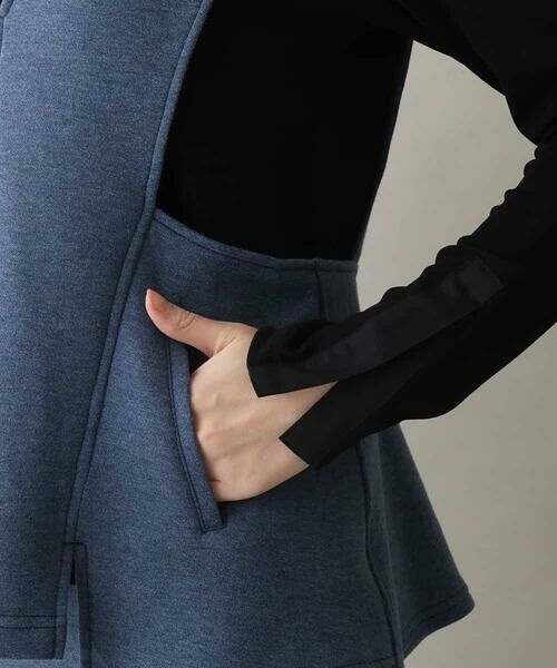 HIROKO KOSHINO / ヒロココシノ ベスト | デニム風ダンボールニットベスト/洗える | 詳細6