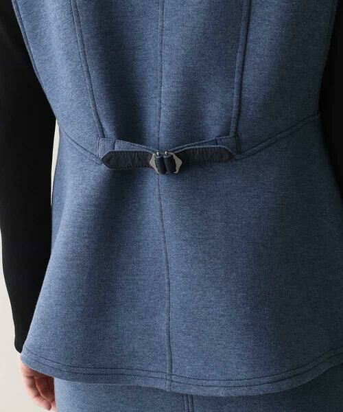 HIROKO KOSHINO / ヒロココシノ ベスト | デニム風ダンボールニットベスト/洗える | 詳細9