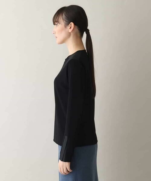 HIROKO KOSHINO / ヒロココシノ ニット・セーター | マットストレッチリブニットプルオーバー/日本製/洗える | 詳細1