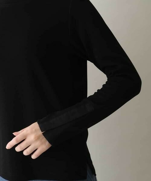 HIROKO KOSHINO / ヒロココシノ ニット・セーター | マットストレッチリブニットプルオーバー/日本製/洗える | 詳細5