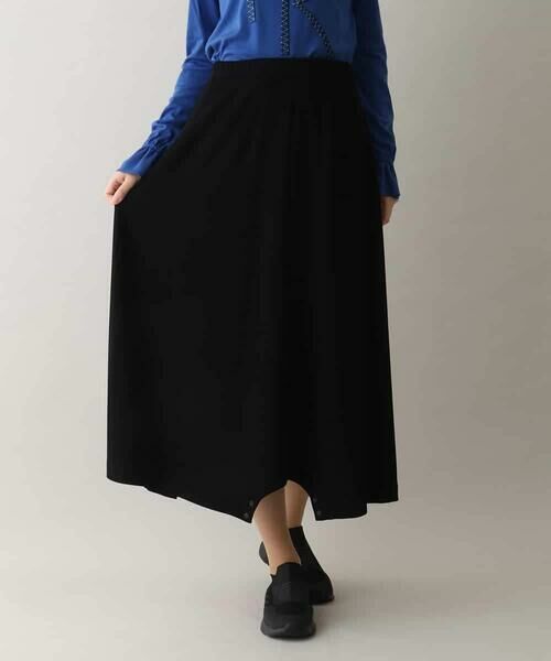 HIROKO KOSHINO / ヒロココシノ その他パンツ | 【２WAY】マットストレッチリブパンツ/日本製/洗える | 詳細1