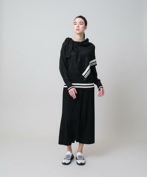 HIROKO KOSHINO / ヒロココシノ その他パンツ | 【２WAY】マットストレッチリブパンツ/日本製/洗える | 詳細11