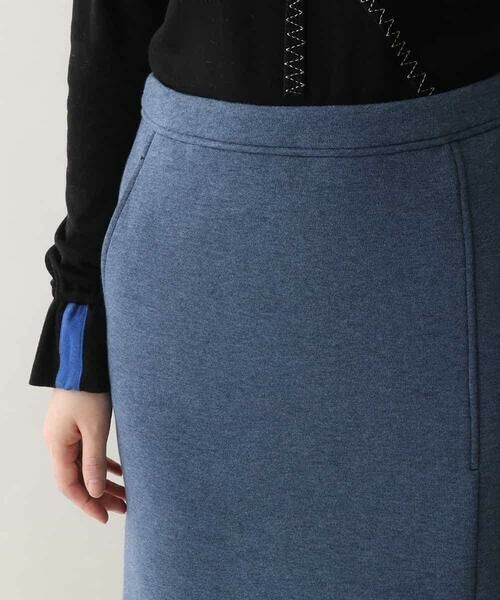 HIROKO KOSHINO / ヒロココシノ ロング・マキシ丈スカート | デニム風ダンボールニットスカート/洗える | 詳細3