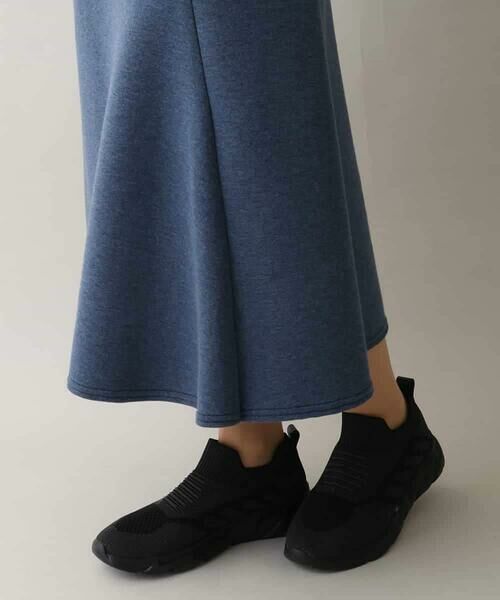 HIROKO KOSHINO / ヒロココシノ ロング・マキシ丈スカート | デニム風ダンボールニットスカート/洗える | 詳細6