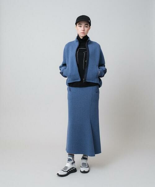 HIROKO KOSHINO / ヒロココシノ ロング・マキシ丈スカート | デニム風ダンボールニットスカート/洗える | 詳細9