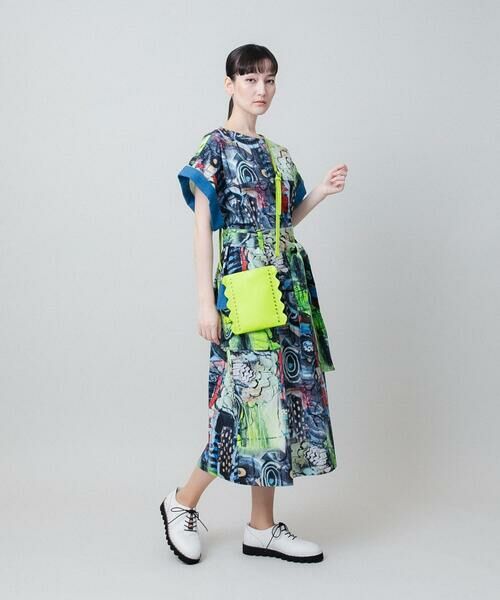 HIROKO KOSHINO / ヒロココシノ ロング・マキシ丈ワンピース | アートプリントデザインワンピース /日本製 | 詳細10