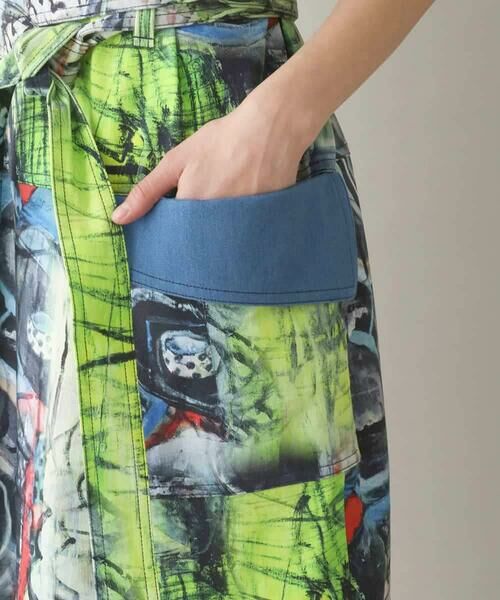 HIROKO KOSHINO / ヒロココシノ ロング・マキシ丈ワンピース | アートプリントデザインワンピース /日本製 | 詳細6