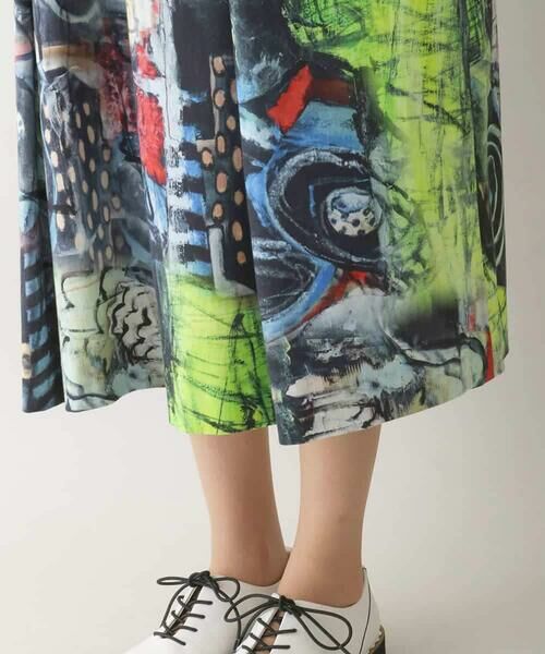 HIROKO KOSHINO / ヒロココシノ ロング・マキシ丈ワンピース | アートプリントデザインワンピース /日本製 | 詳細7