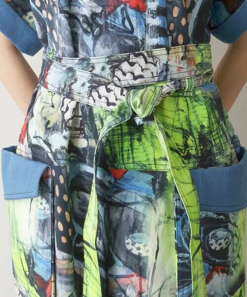 HIROKO KOSHINO / ヒロココシノ ロング・マキシ丈ワンピース | アートプリントデザインワンピース /日本製 | 詳細9