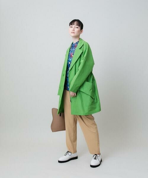 HIROKO KOSHINO / ヒロココシノ その他アウター | ミドル丈ドロストデザインコート | 詳細13