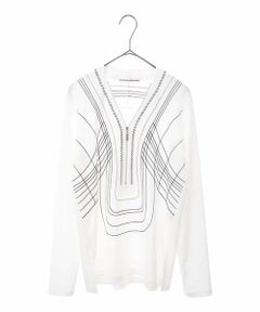 HIROKO KOSHINO / ヒロココシノ カットソー | ステッチラインデザインプルオーバー /日本製/洗える