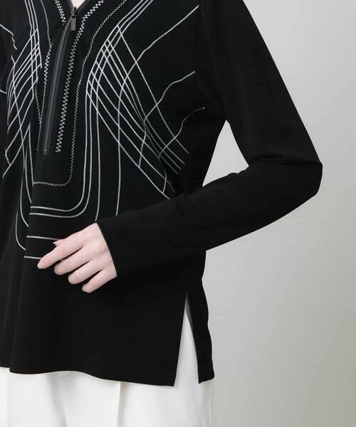 HIROKO KOSHINO / ヒロココシノ カットソー | ステッチラインデザインプルオーバー /日本製/洗える | 詳細5