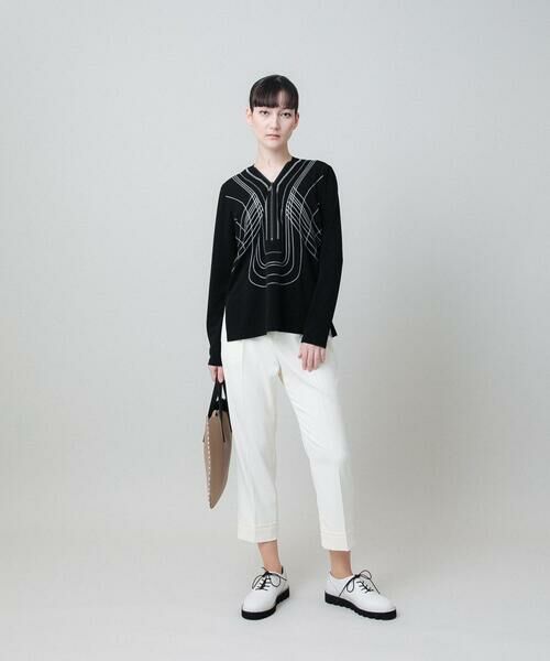HIROKO KOSHINO / ヒロココシノ カットソー | ステッチラインデザインプルオーバー /日本製/洗える | 詳細9