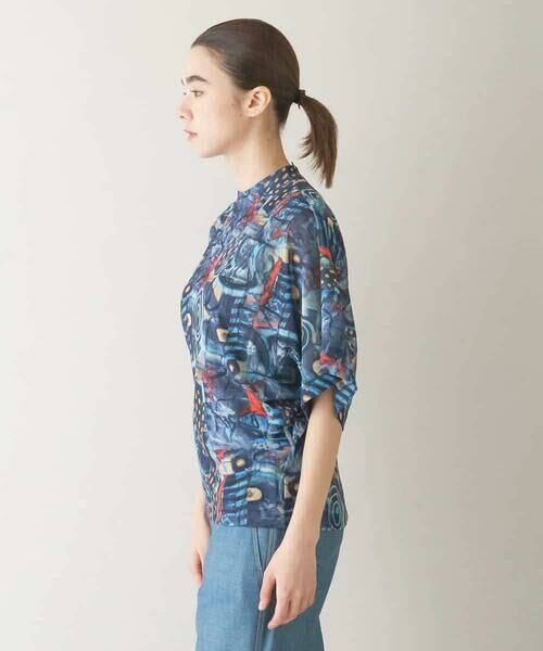 HIROKO KOSHINO / ヒロココシノ カットソー | グラフィカルチュールプルオーバー/日本製/洗える | 詳細1